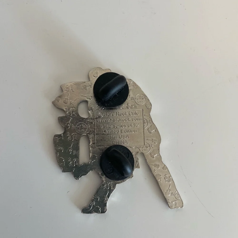 Hard Rock Bruce Springsteen Silver and Blue Guitarist Pin - Key West
